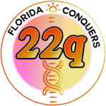 FL COnquers 22q logo